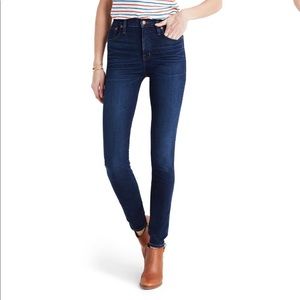 Madewell 10” High Rise Skinny 25T Hayes Wash